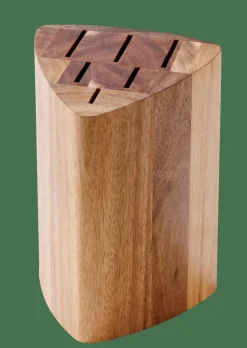 Online CASA ACACIA Bloc à Couteaux Pour 6 Couteaux Naturel