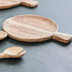 Online CASA ACACIA CHIC Assiette Avec Manche Naturel