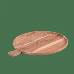 New CASA ACACIA CHIC Assiette Avec Manche Naturel