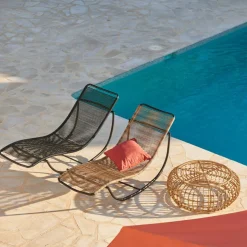 Hot CASA ACAPULCO Chaise Longue Basculante Noir