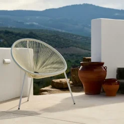 Clearance CASA ACAPULCO Chaise Lounge Blanc