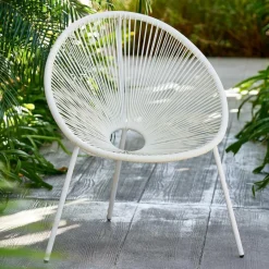 Clearance CASA ACAPULCO Chaise Lounge Blanc