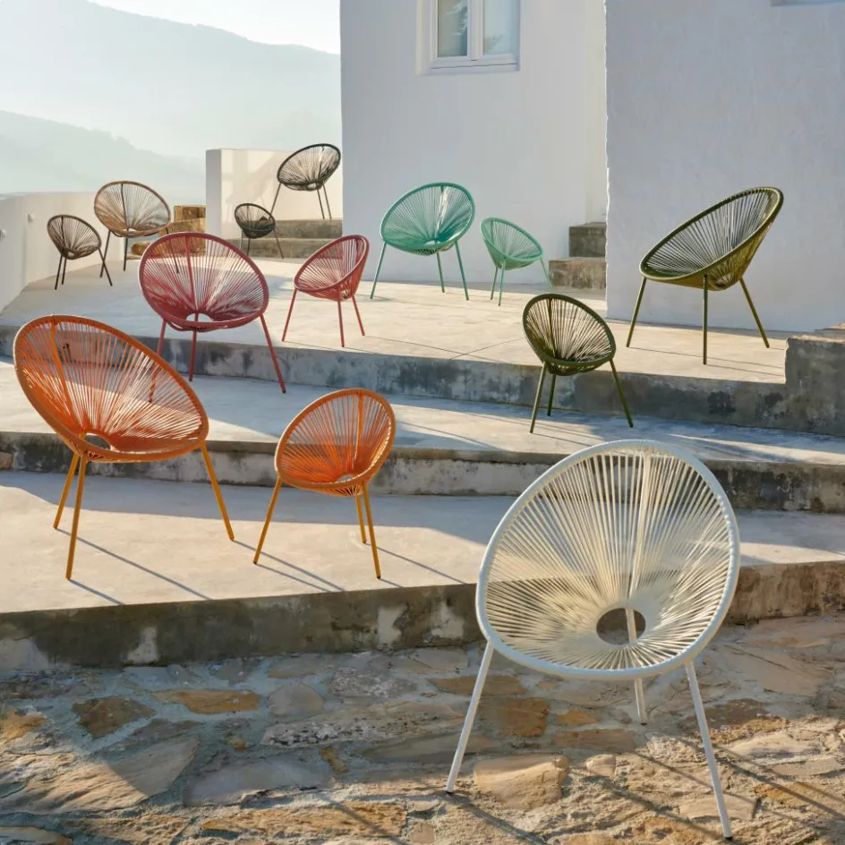 CASA ACAPULCO Chaise Lounge Set De 2 Sable