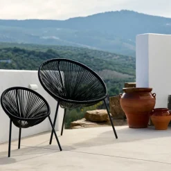 CASA ACAPULCO Chaise Lounge Set De 2 Sable
