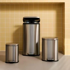 Online CASA ADELE Poubelle à Pédale 30l Argent