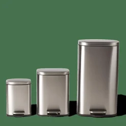 Online CASA ADELE Poubelle à Pédale 30l Argent