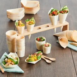 Clearance CASA APERO ECO Cornets Set De 20 Naturel