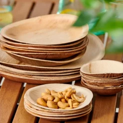 Sale CASA ARECA LEAF Assiettes Set De 6 Naturel