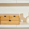 Discount CASA BAMBOO Armoire De Rangement 3 Tiroirs Naturel
