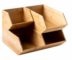 Sale CASA BAMBOO Boîte à Mouchoirs Naturel