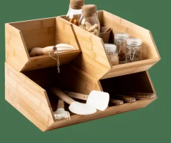 Online CASA BAMBOO Organisateur Empilable Naturel