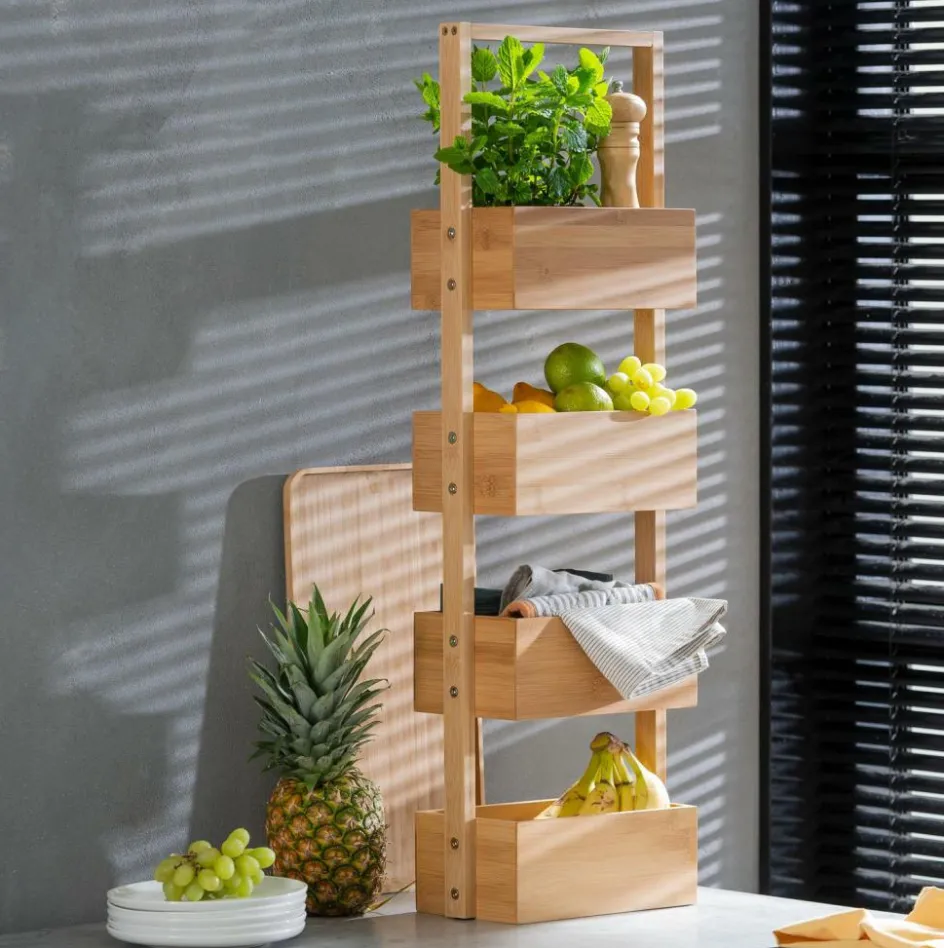 Discount CASA BAMBOO Étagère De Rangement XL Naturel