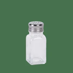 CASA BASIC Set Salière Et Poivrier Argent, Transparent