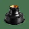 Hot CASA BATI Douille Lampe Pile E27 Noir