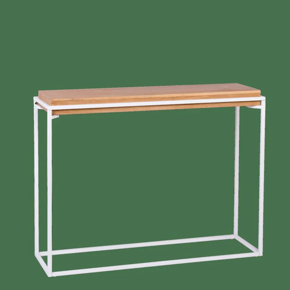 Discount CASA BLOK Table Murale Blanc, Naturel