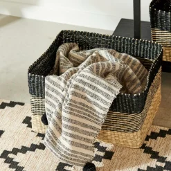 Sale CASA BOBO Panier Tiroir Noir, Naturel