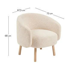 Clearance CASA BOLI Fauteuil Largeur : 67,5 Cm