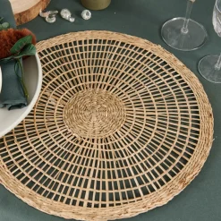 Outlet CASA BRAID Rond De Serviette Set De 2 Naturel