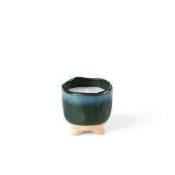 Best CASA CERAMIC Bougie Dans Un Pot Bleu