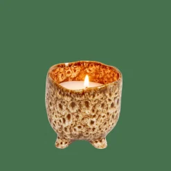 New CASA CERAMIC Bougie En Pot Brun
