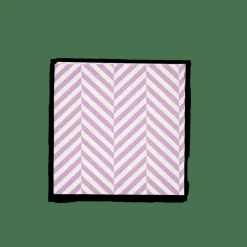 Clearance CASA CHEVRON Set De 20 Serviettes Mauve