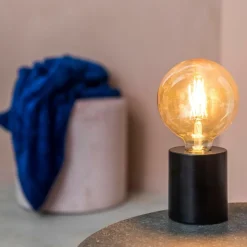 Clearance CASA CILINDER Lampe De Table Noir