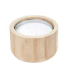 Best CASA CITRONELLA WOOD Bougie De Jardin Blanc