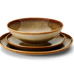 Discount CASA COZY BROWN Assiette Creuse Brun