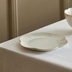 Online CASA DAHLIA FLOWER Assiette Blanc
