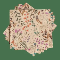 Outlet CASA ECO DRIED FLOWER Set De 20 Serviettes Multicolore