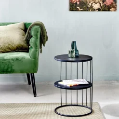 Outlet CASA ELMER Table D'appoint Noir