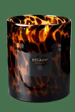 Discount CASA ESCAPE BLACK OUDH Bougie Parfumée Dans Un Verre Noir, Brun, Ocre