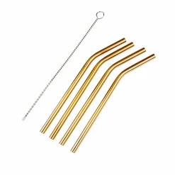 Clearance CASA FANCY Pailles à Cocktail Avec Brosse Argent