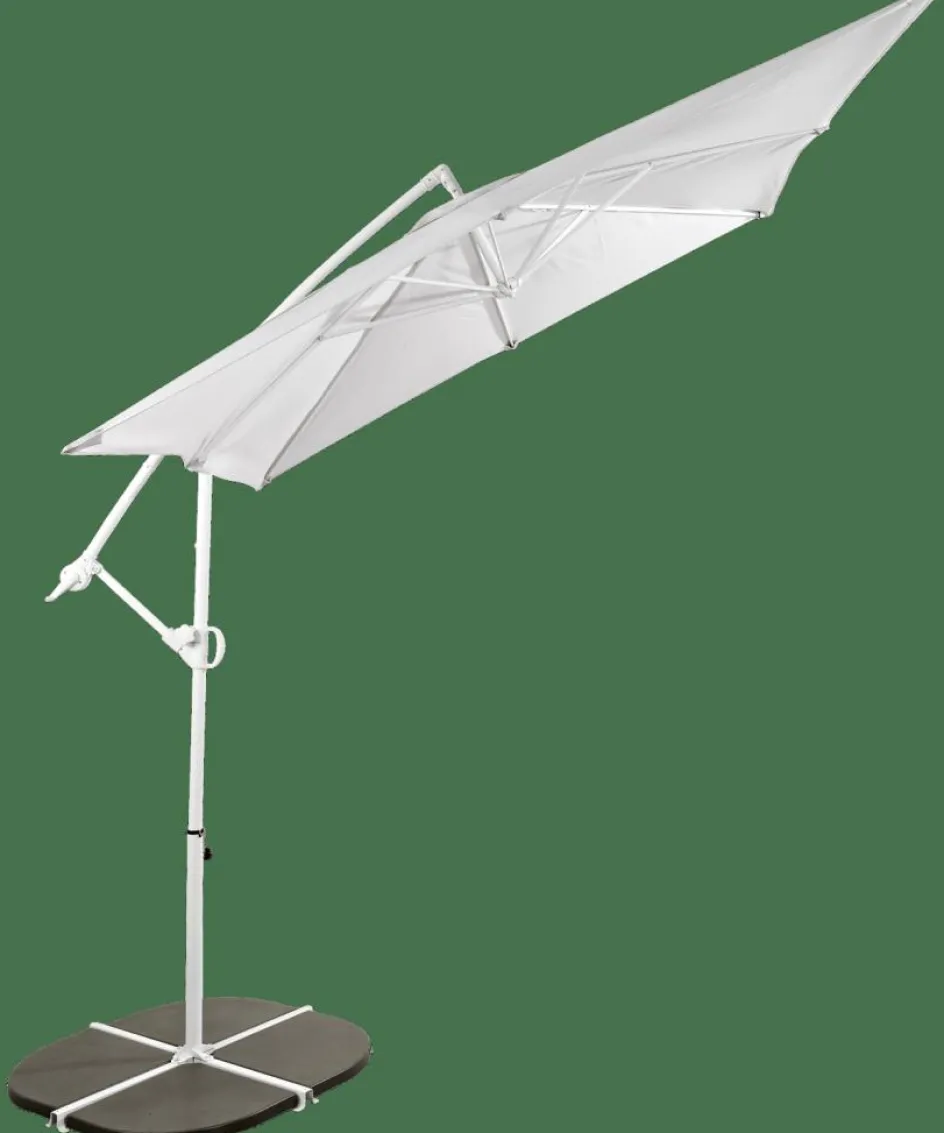 Sale CASA FIJI Parasol Déporté Sans Pied De Parasol Gris Clair