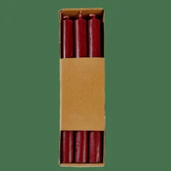New CASA FINA Bougies Set De 6 Bordeaux