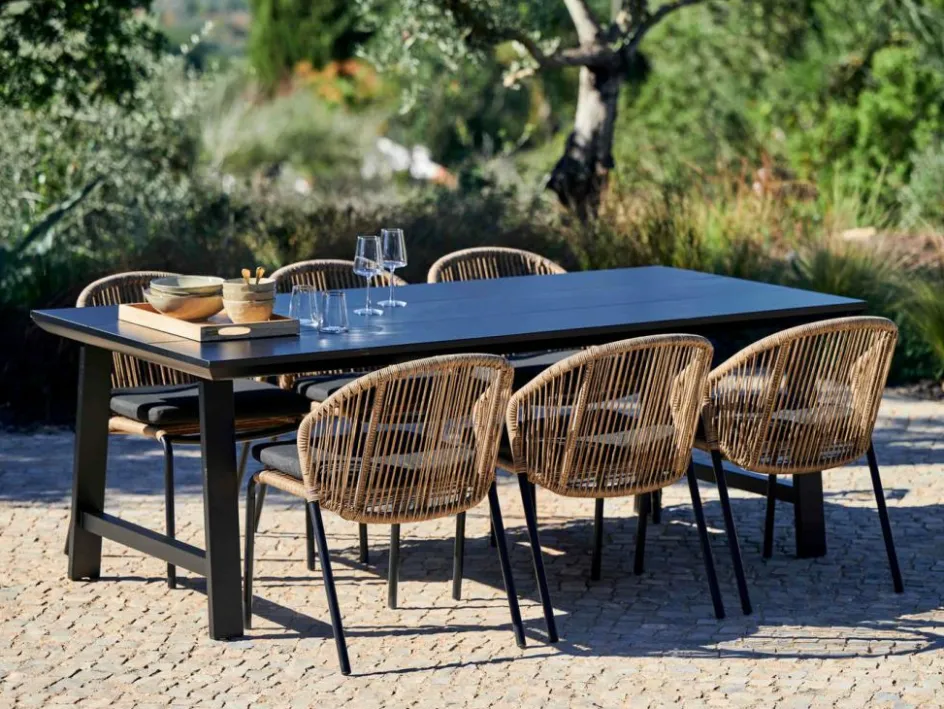 New CASA FORMAX & ROYAN Set De Jardin Noir/natural