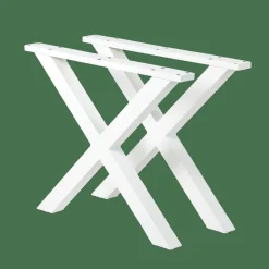 Outlet CASA FORMAX Table De Jardin Avec Pieds X Noir/blanc