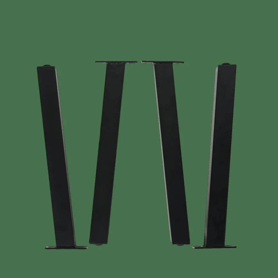 CASA FORMAX Table De Jardin Avec Pieds Natural/noir