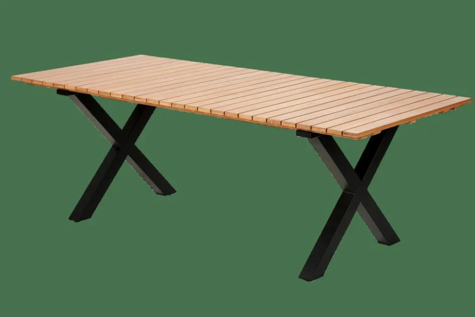 Outlet CASA FORMAX Table De Jardin Avec Pieds X Natural/noir