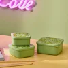 Online CASA FRESHMOOD Boîtes à Snack Set De 3 Seafoam + Motif Loulou Seafoam (vert)