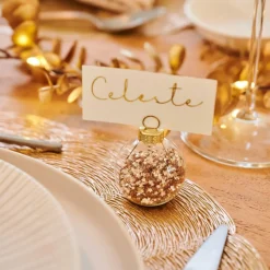 Sale CASA GLANCY Porte-noms Set De 4 Transparent