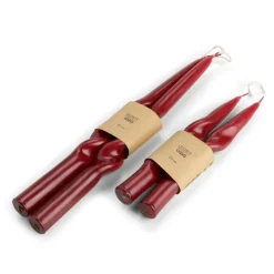 Sale CASA GLOSSY Set De 2 Bougies Rouge Foncé