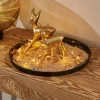 Discount CASA GOLDY Décoratif Cerf Doré