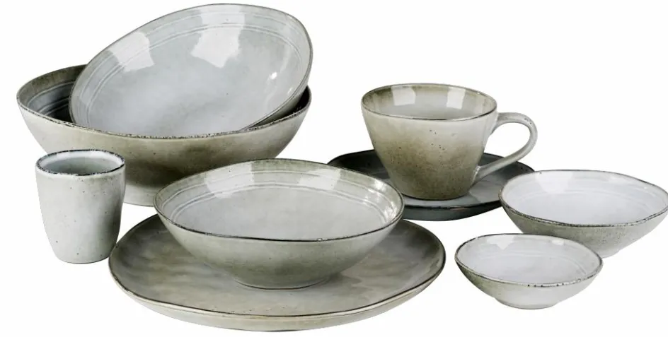 Sale CASA GRACE VINTAGE Couverts 16 Pièces Gris