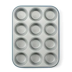 New CASA GREENBAKE Moule à Pâtisserie Pour 12 Muffins Bleu