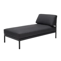 Best CASA HANNA Chaise Longue Teck Noir