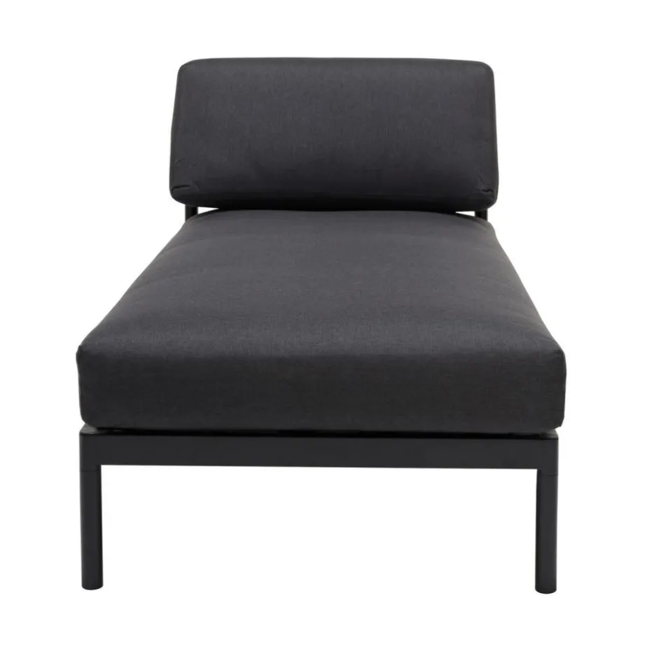 Best CASA HANNA Chaise Longue Teck Noir
