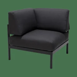Online CASA HANNA Lounge Teck Fauteuil Coin Noir