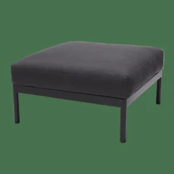 Sale CASA HANNA Lounge Teck Repose-pied Noir, Naturel