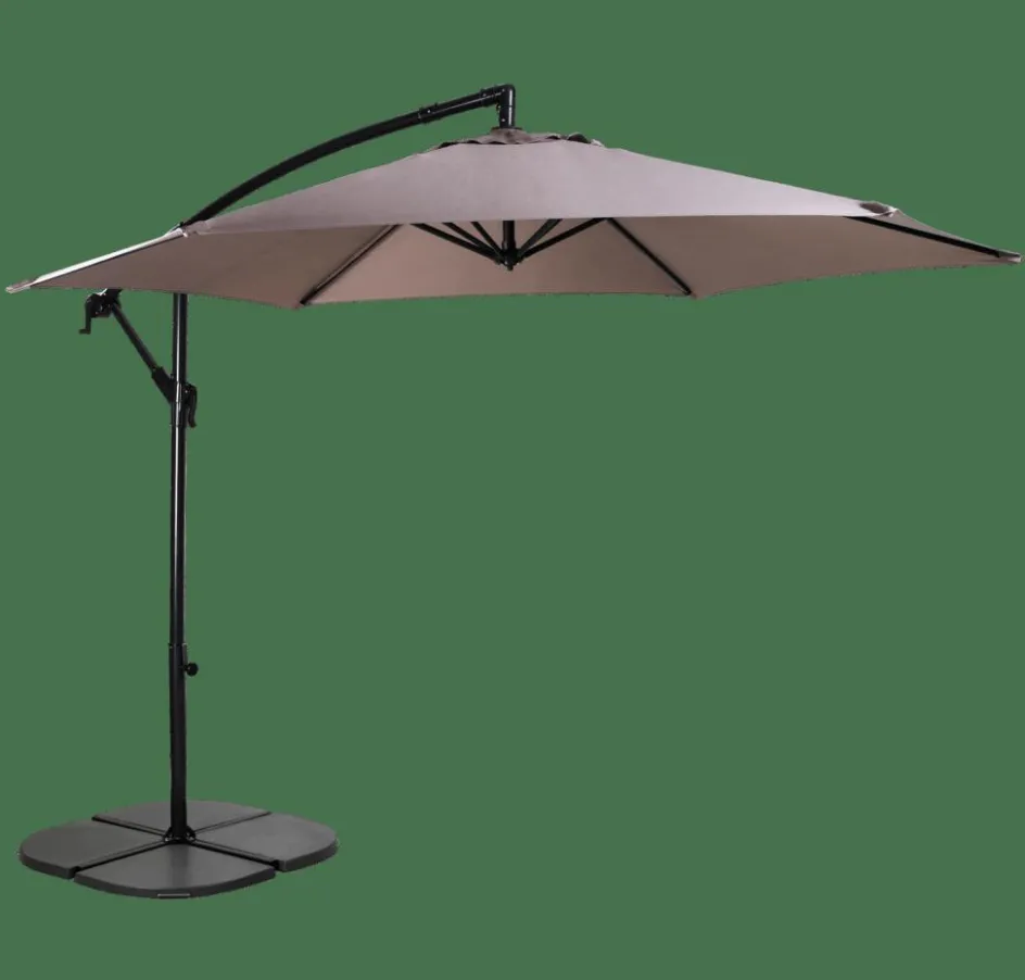 Discount CASA HAWAI Parasol Déporté Sans Pied De Parasol Taupe